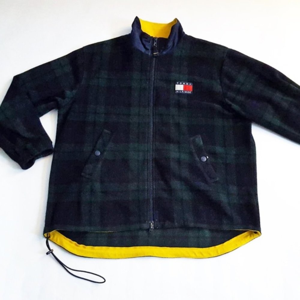 Vintage Tommy Hilfiger Plaid Fleece Jacket